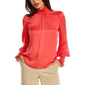 TRINA TURK Nisha Smocked Top with Blouson Sleeves